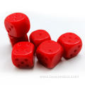 Blank Unpainted 16MM D6 Game Dice with Blank 6th Side, 8 Solid Colors